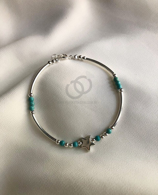 PULSERA PLATA Y CRISTAL (PBC051)