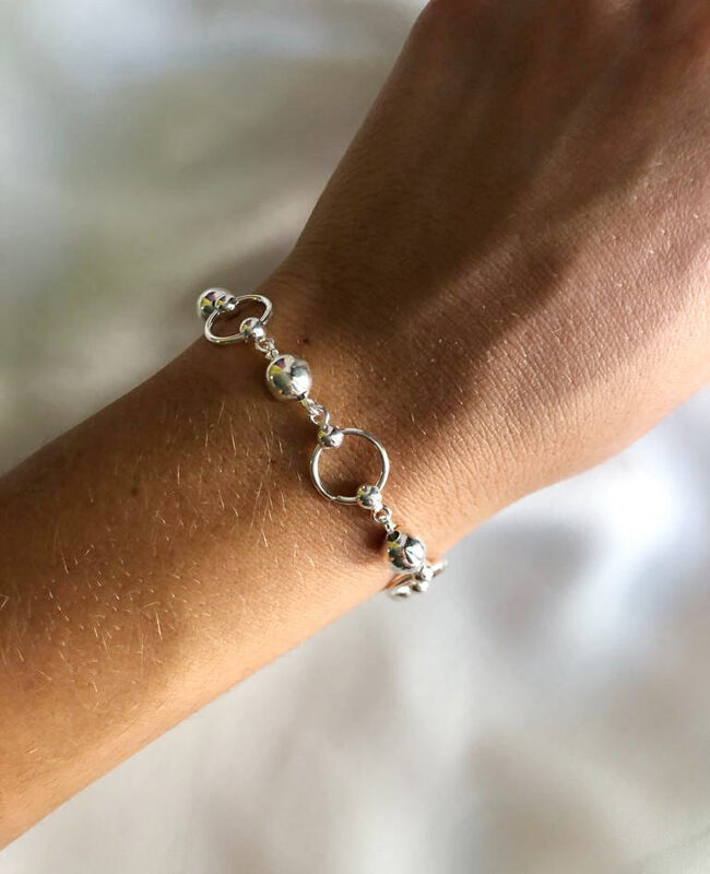 PULSERA PLATA LISA (PBL032)