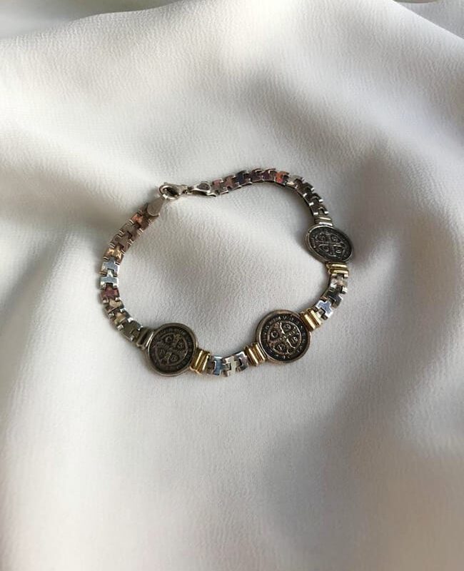 PULSERA PLATA Y ORO (PPO019)