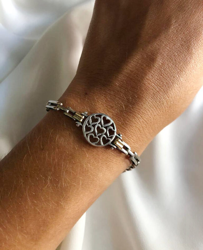 PULSERA PLATA Y ORO (PPO024)