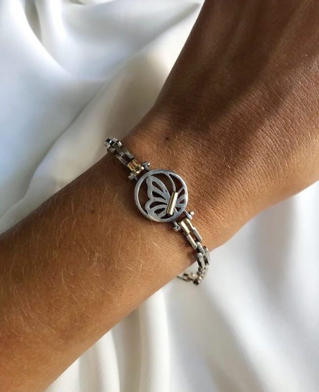 PULSERA PLATA Y ORO (PPO025)