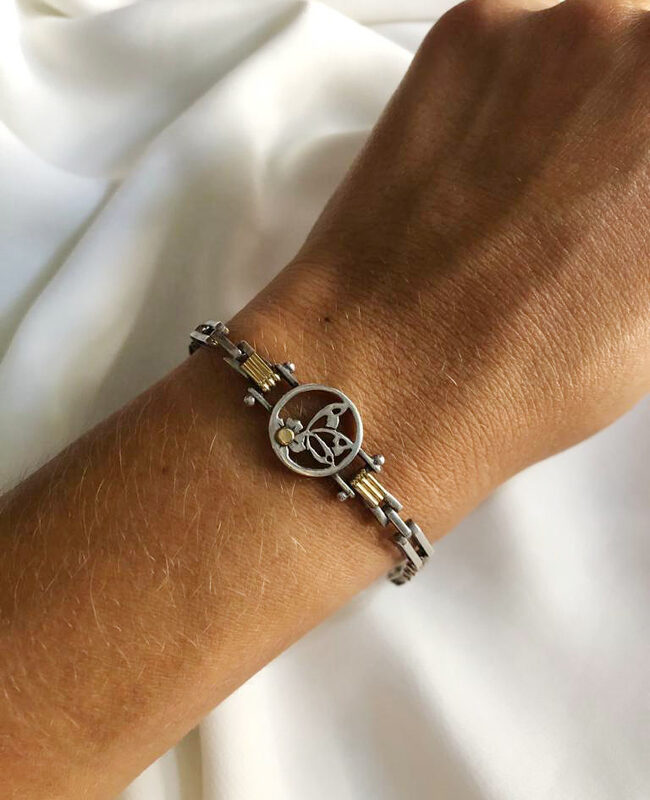 PULSERA PLATA Y ORO (PPO026)