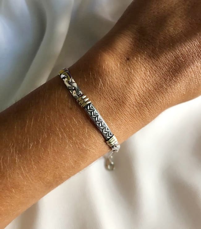 PULSERA PLATA Y ORO (PPO016)