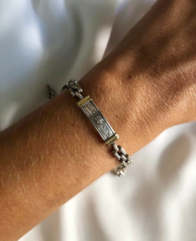 PULSERA PLATA Y ORO (PPO018)