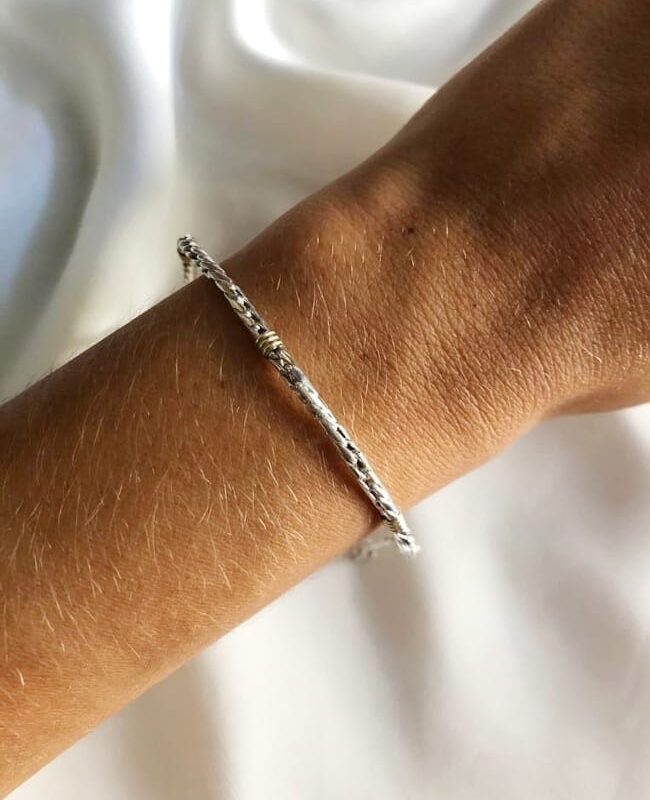 PULSERA PLATA Y ORO (PPO004)