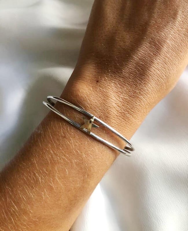 PULSERA PLATA Y ORO (PPO082)