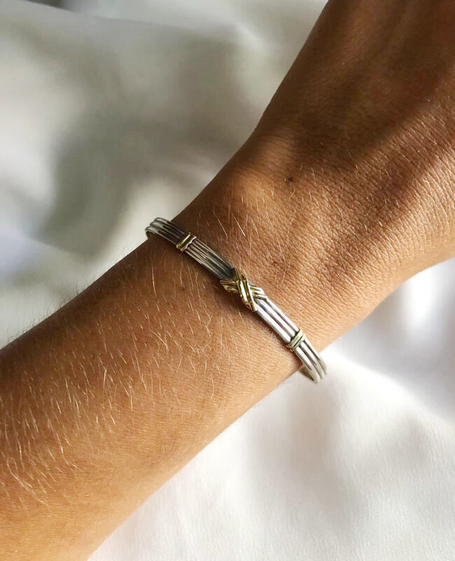 PULSERA PLATA Y ORO (PPO084)