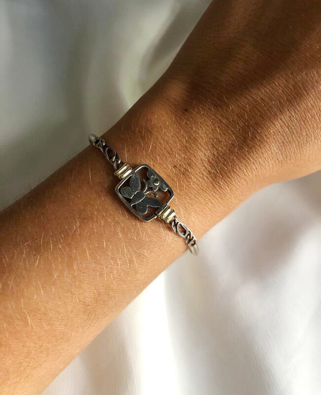 PULSERA PLATA Y ORO (PPO102)