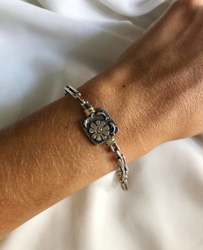 PULSERA PLATA Y ORO (PPO059)