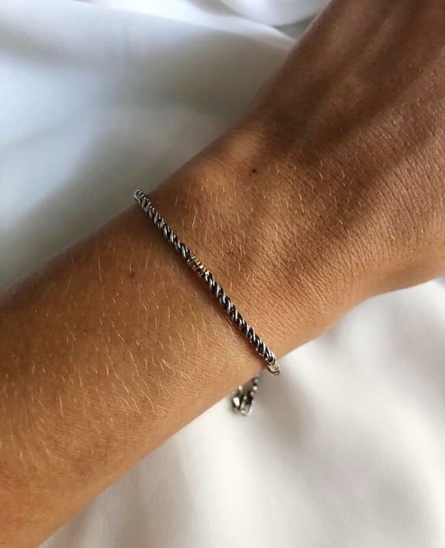 PULSERA PLATA Y ORO (PPO048)