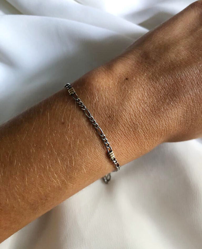 PULSERA PLATA Y ORO (PPO047)