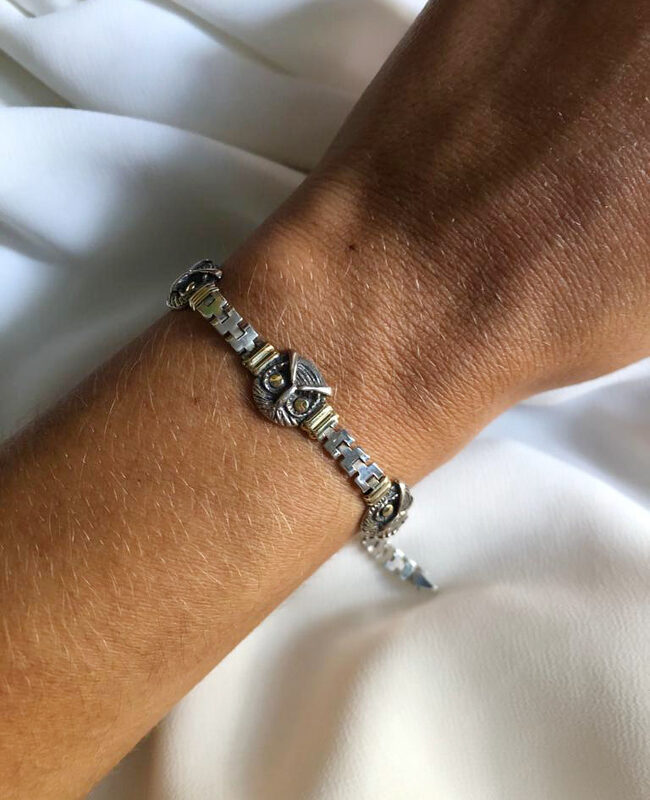 PULSERA PLATA Y ORO (PPO071)