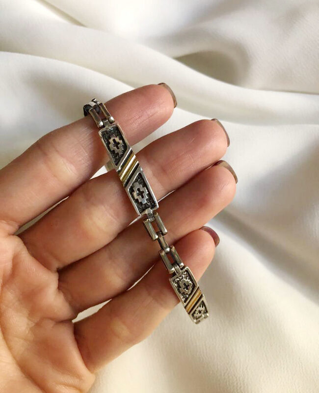 PULSERA PLATA Y ORO (PPO043)