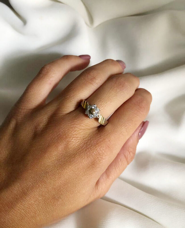 ANILLO PLATA Y ORO (POA029)