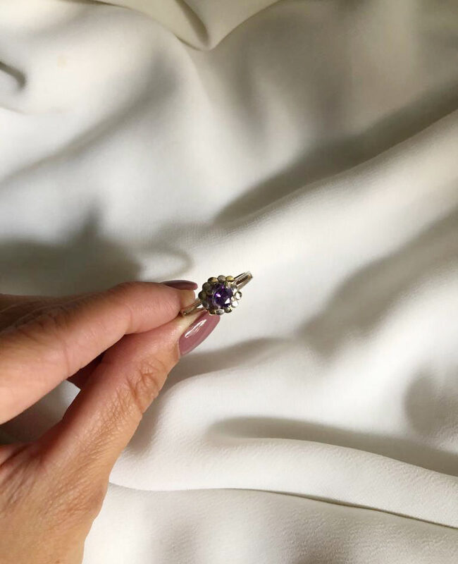 ANILLO PLATA Y ORO (POA035)