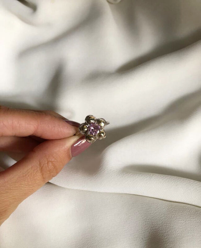 ANILLO PLATA Y ORO (POA033)