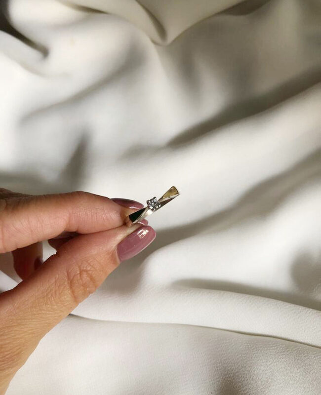 ANILLO PLATA Y ORO (POA043)