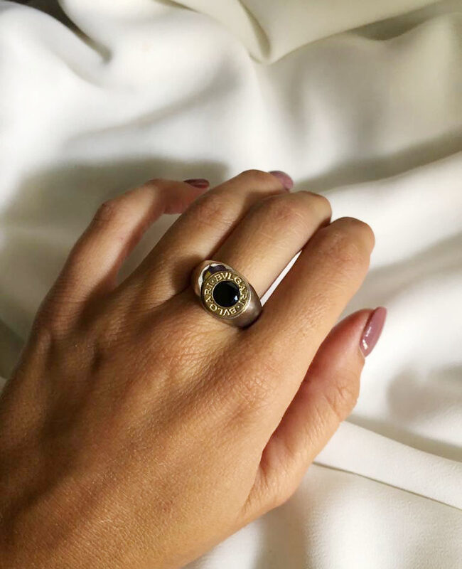 ANILLO PLATA Y ORO (POA055)