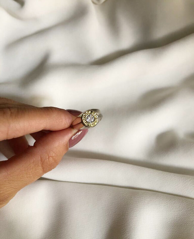 ANILLO PLATA Y ORO (POA061)