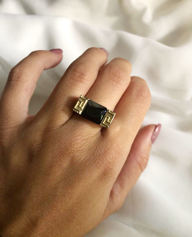 ANILLO PLATA Y ORO (POA078)