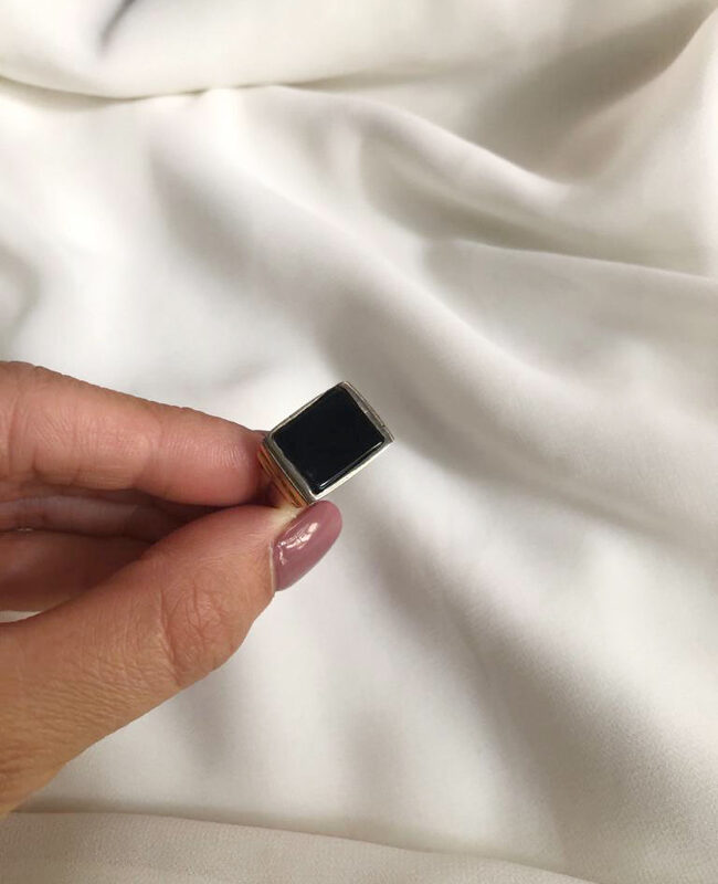 ANILLO PLATA Y ORO (POA109)