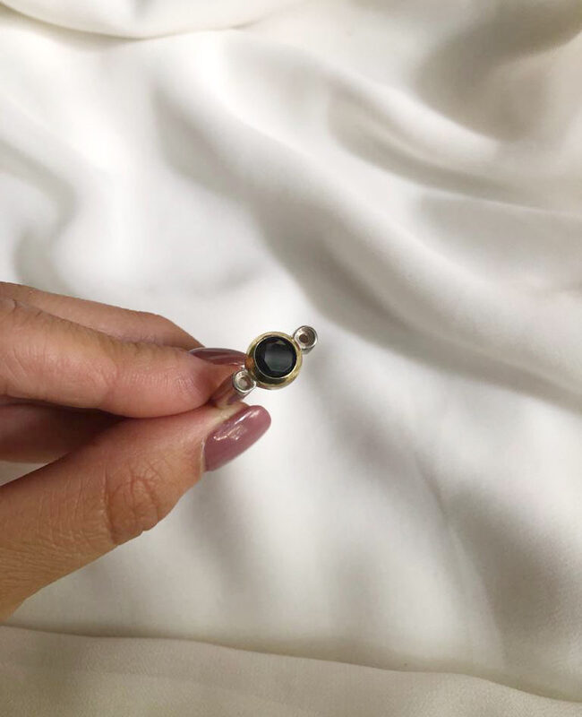 ANILLO PLATA Y ORO (POA089)