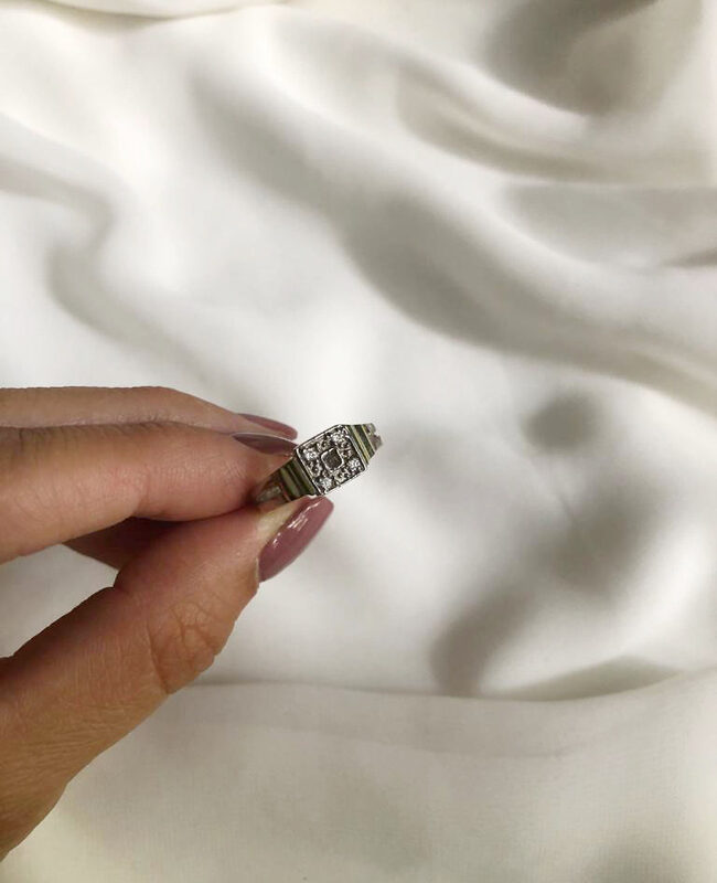 ANILLO PLATA Y ORO (POA100)