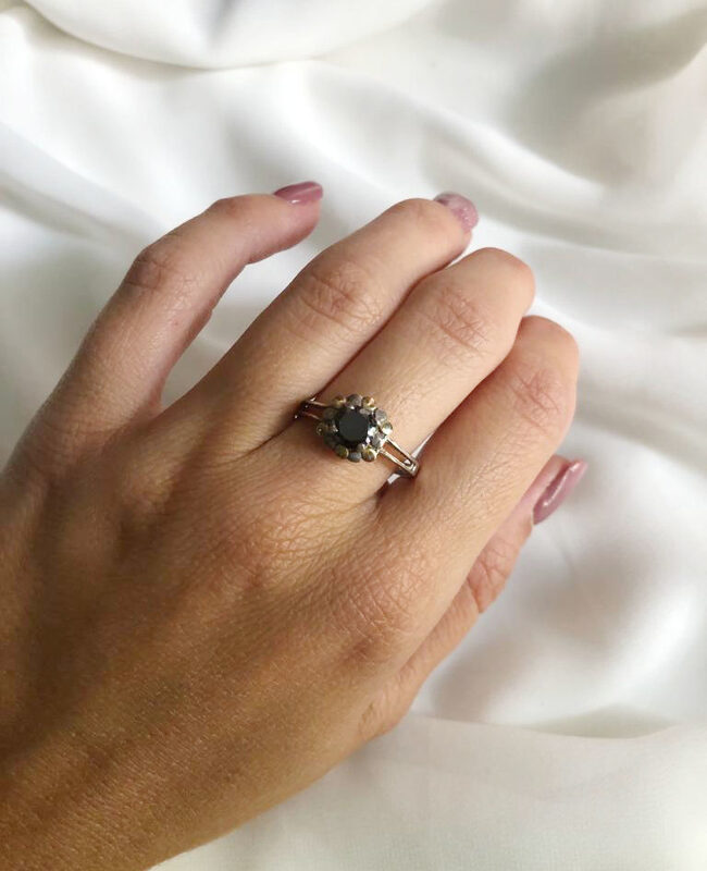 ANILLO PLATA Y ORO (POA091)