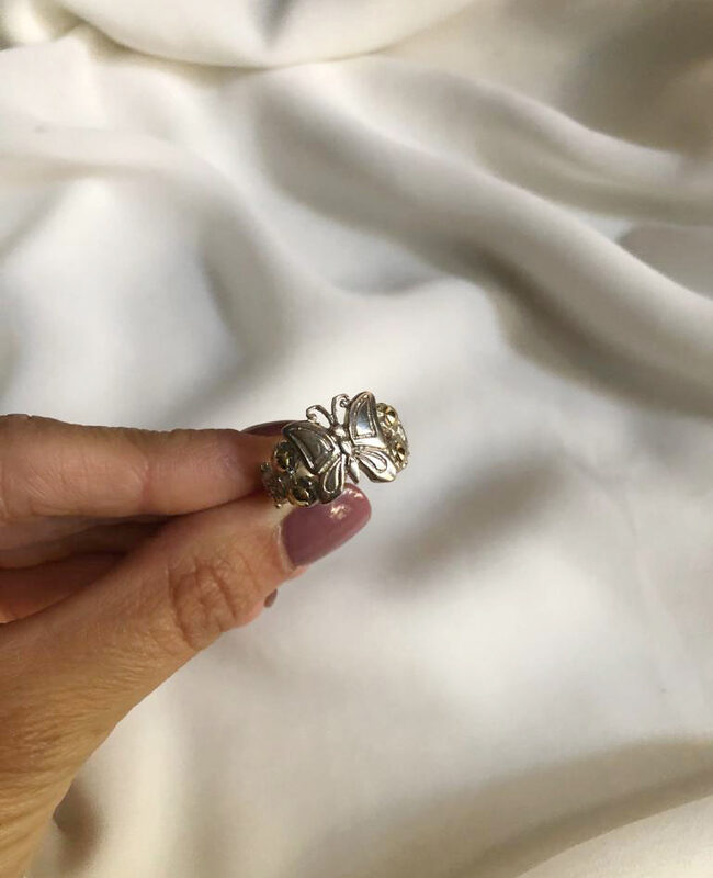 ANILLO PLATA Y ORO (POA235)