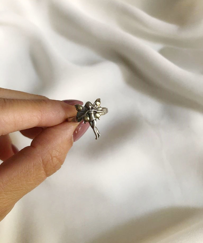 ANILLO PLATA Y ORO (POA255)