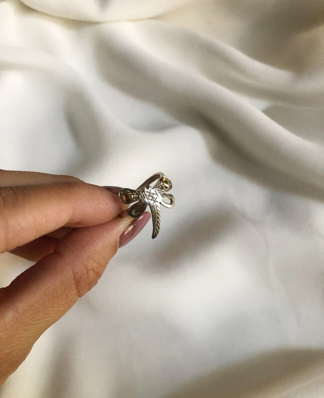 ANILLO PLATA Y ORO (POA227)