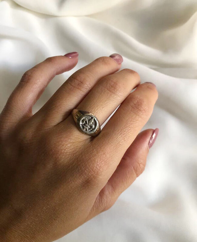 ANILLO PLATA Y ORO (POA293)