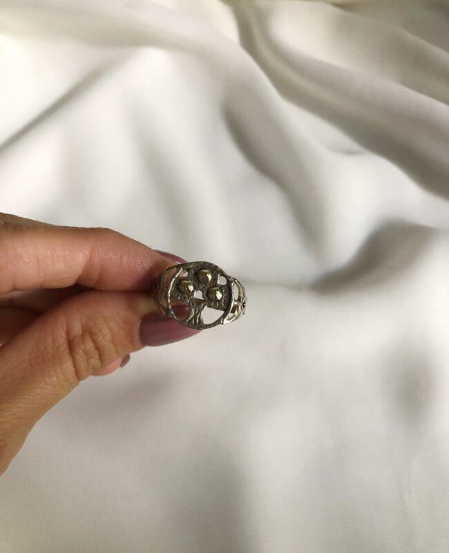 ANILLO PLATA Y ORO (POA176)