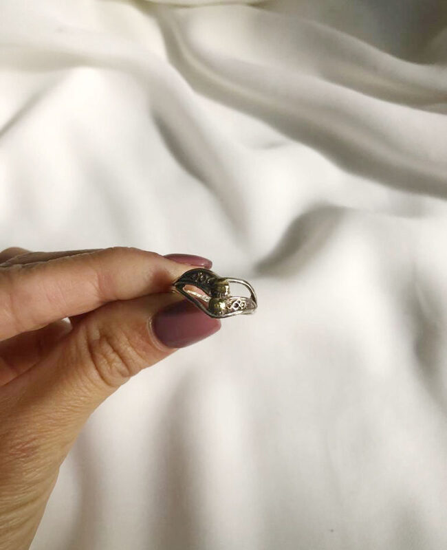 ANILLO PLATA Y ORO (POA213)