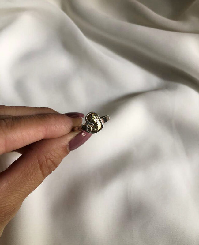 ANILLO PLATA Y ORO (POA151)