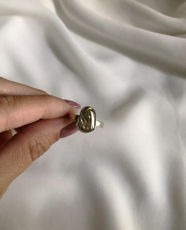 ANILLO PLATA Y ORO (POA152)