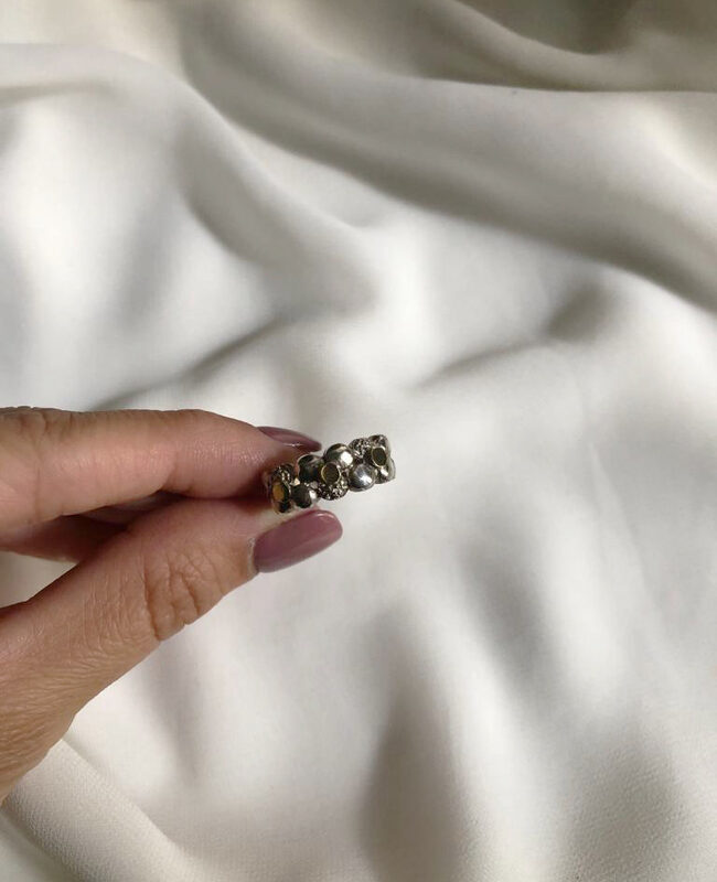 ANILLO PLATA Y ORO (POA420)