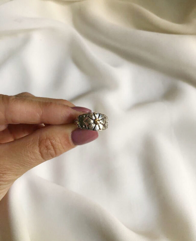 ANILLO PLATA Y ORO (POA370)