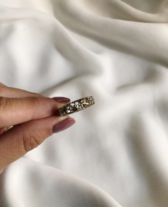 ANILLO PLATA Y ORO (POA385)