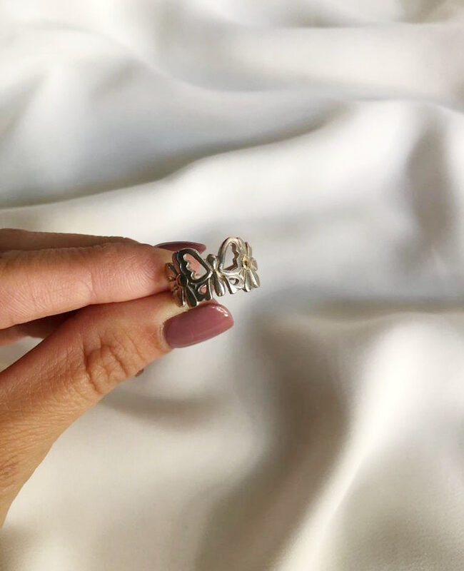 ANILLO PLATA Y ORO (POA234)