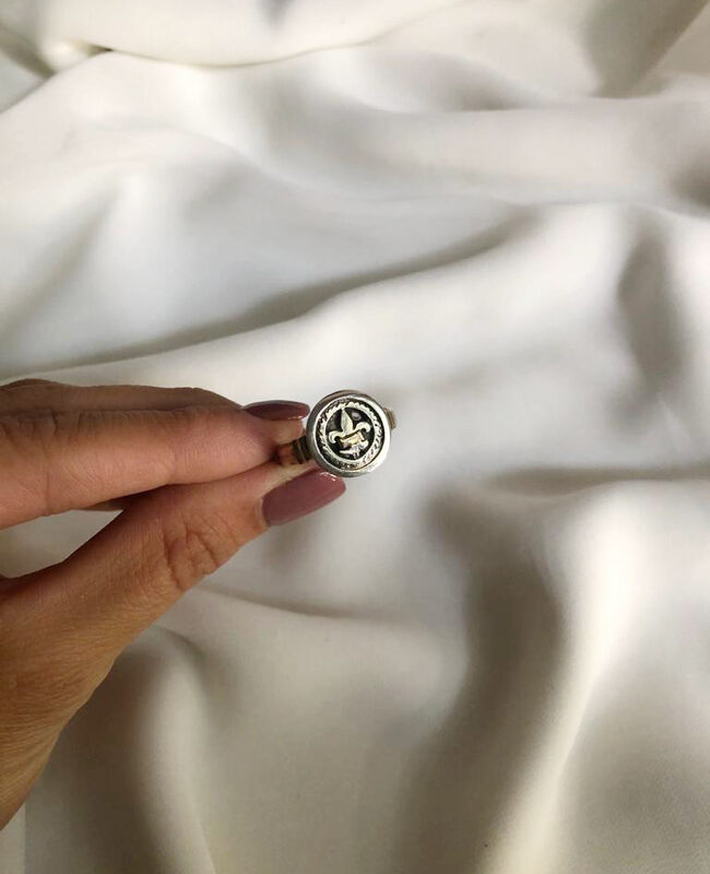 ANILLO PLATA Y ORO (POA301)