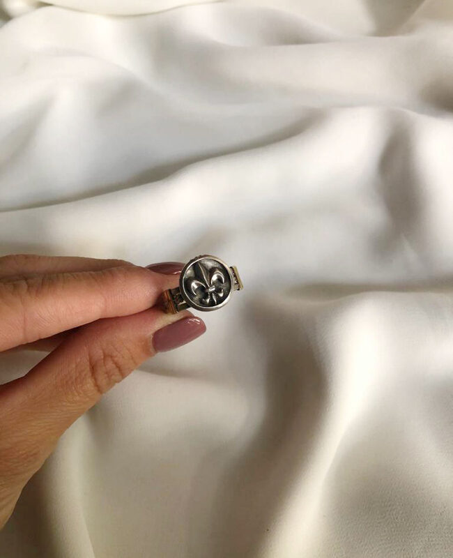 ANILLO PLATA Y ORO (POA303)