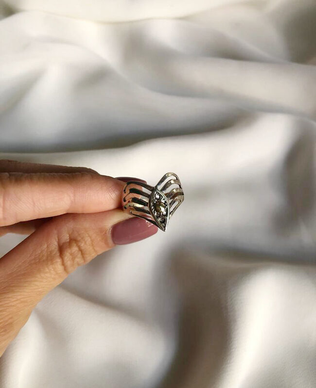 ANILLO PLATA Y ORO (POA217)