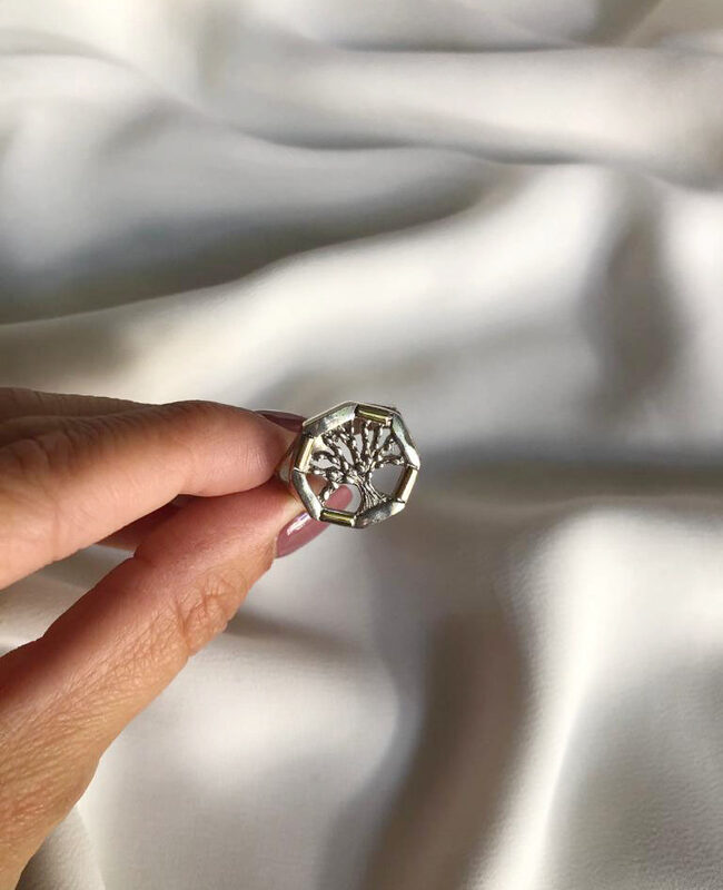 ANILLO PLATA Y ORO (POA179)