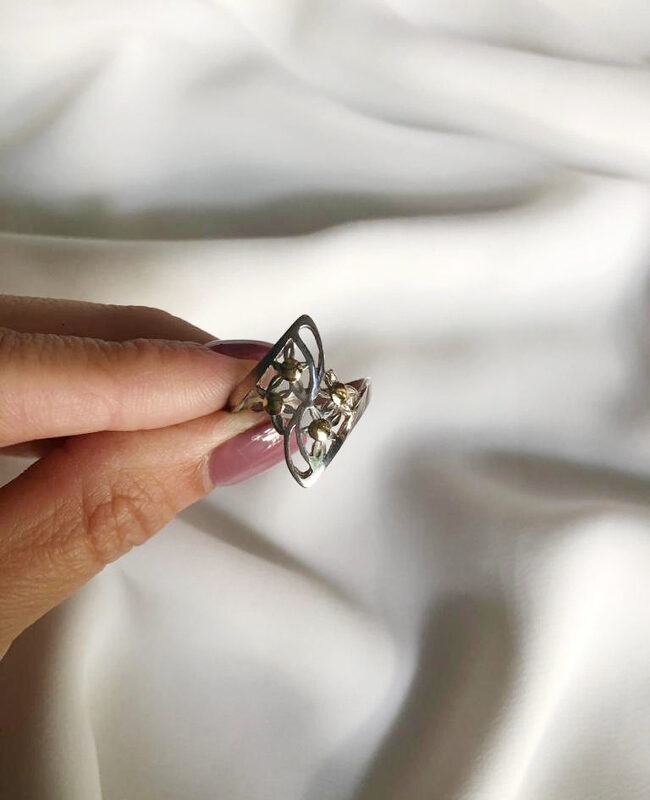 ANILLO PLATA Y ORO (POA360)