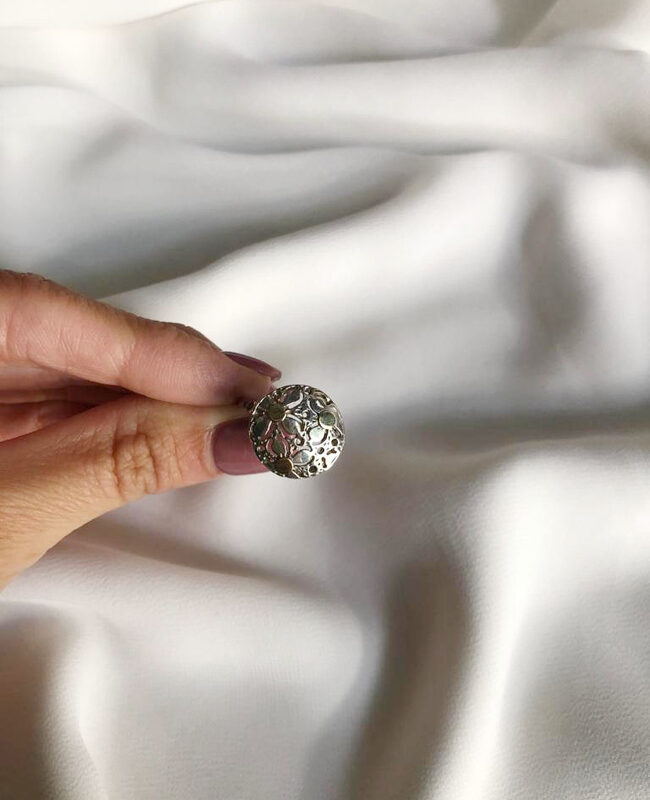 ANILLO PLATA Y ORO (POA411)