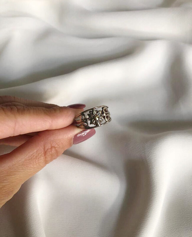 ANILLO PLATA Y ORO (POA356)