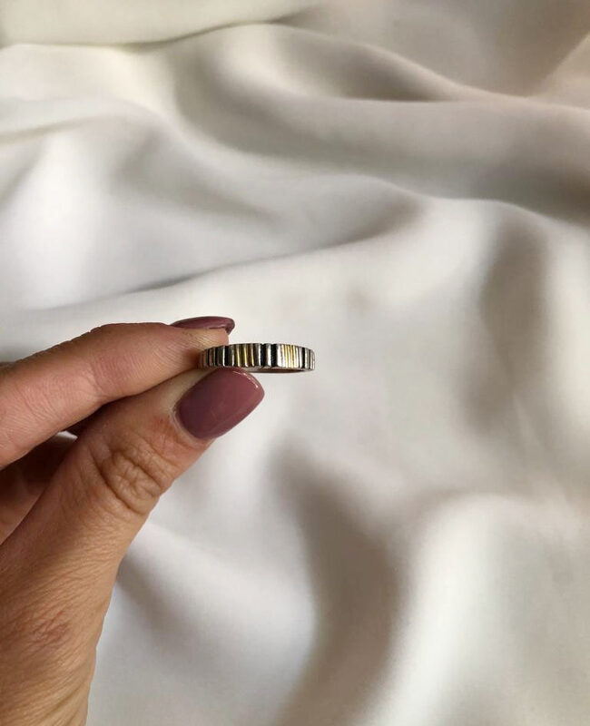 ANILLO PLATA Y ORO (POA238)