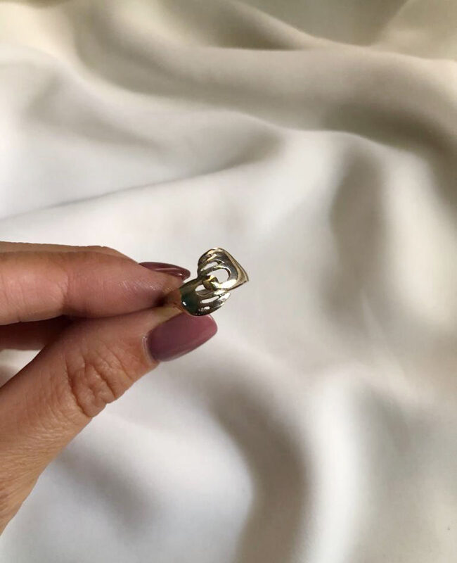 ANILLO PLATA Y ORO (POA206)