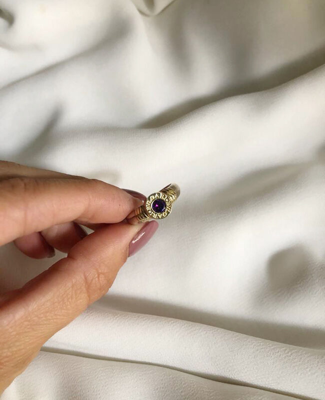 ANILLO PLATA Y ORO (POA084)